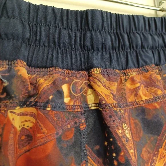 Calia by Carrie Underwood Shorts Pull On Tie Waist Blue Multi Womens Small - Picture 5 of 12